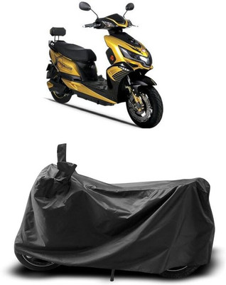 KEDIT Two Wheeler Cover for Okinawa(Praise, Black)