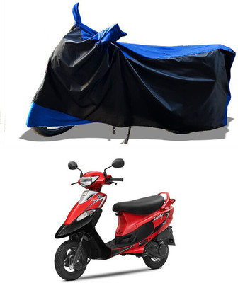 DeepShakshi AUTOMOTIVE Waterproof Two Wheeler Cover for TVS(Pep Plus BS6, Blue)
