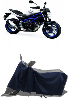 SUGASHRI Waterproof Two Wheeler Cover for Suzuki(SV650, Grey, Blue)