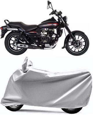 AUCTIMO Two Wheeler Cover for Bajaj(Avenger 220 Street, Silver)