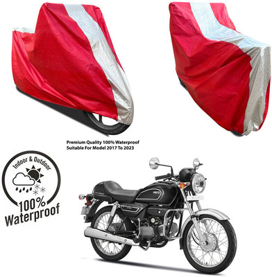 AUTOCAD Waterproof Two Wheeler Cover for Bajaj(Avenger 150 Street, Silver, Red)
