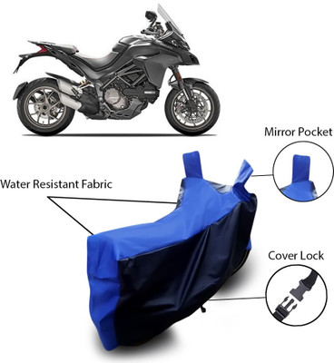 ANTHUB Waterproof Two Wheeler Cover for Ducati(Blue)