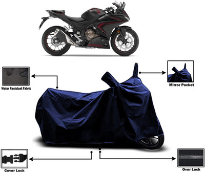 Amexride Two Wheeler Cover for Honda(CBR500R BS6, Blue)