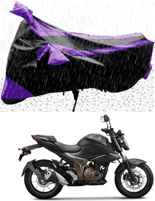 MMSSTAR Waterproof Two Wheeler Cover for Suzuki(Gixxer 250, Purple, Black)