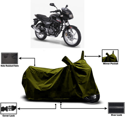 Amexride Two Wheeler Cover for Bajaj(Pulsar 180 BS6, Green)