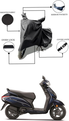 RAQTRO Waterproof Two Wheeler Cover for Honda(Activa 6G, Black)