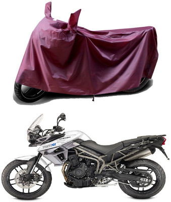 THE REAL ARV Waterproof Two Wheeler Cover for Triumph(Tiger 800 XR, Maroon)