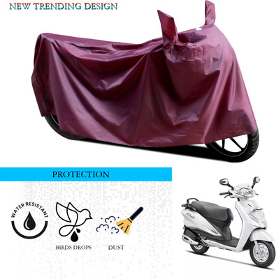 GOSHIV-car and bike accessories Waterproof Two Wheeler Cover for Hero(Duet LX 110CC, Maroon)