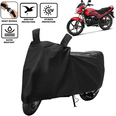 kerwa Waterproof Two Wheeler Cover for Hero(Passion Plus, Black)