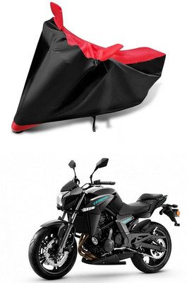 AutoGalaxy Waterproof Two Wheeler Cover for CFMoto(650 NK, Red, Black)