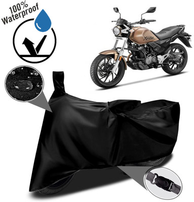 ROYAL AUTO MART Waterproof Two Wheeler Cover for Hero(Xpulse 200T, Black)