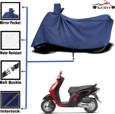 KEDIT Two Wheeler Cover for Universal For Bike(Activa i, Blue)