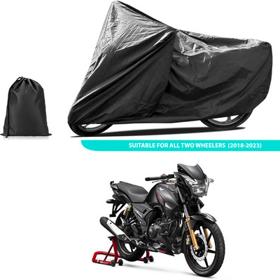 CODOKI Two Wheeler Cover for TVS(Apache 150, Black)