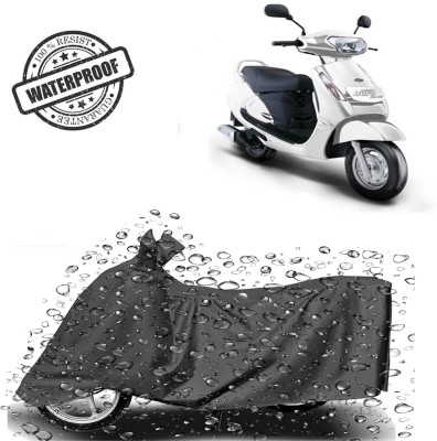 ROYAL AUTO MART Waterproof Two Wheeler Cover for Mahindra(Duro DZ, Grey)