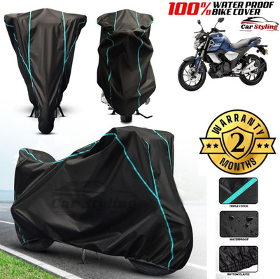 Car Styling Waterproof Two Wheeler Cover for Yamaha(FZ, Black)