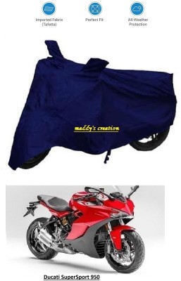 AutoRash Waterproof Two Wheeler Cover for Ducati(SuperSport, Blue)