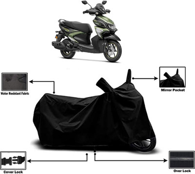 Amexride Two Wheeler Cover for Yamaha(Ray-ZR 125FI, Black)