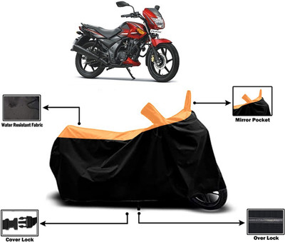Amexride Two Wheeler Cover for TVS(Flame DS 125, Orange)