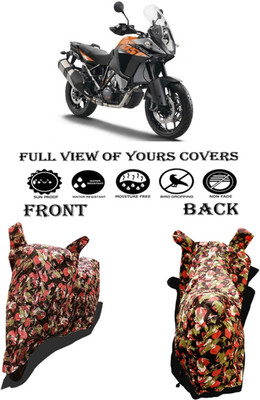 Amexride Two Wheeler Cover for KTM(1050 Adventure BS6, Multicolor)