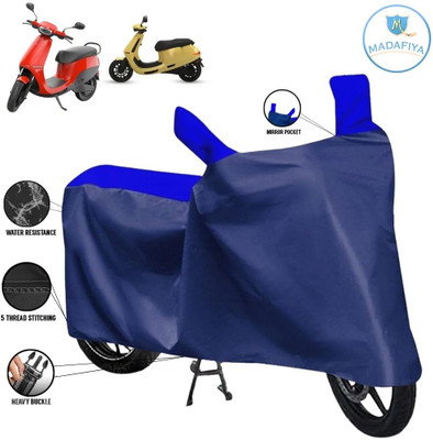 MADAFIYA Waterproof Two Wheeler Cover for Ola(Electric, Blue, Multicolor)