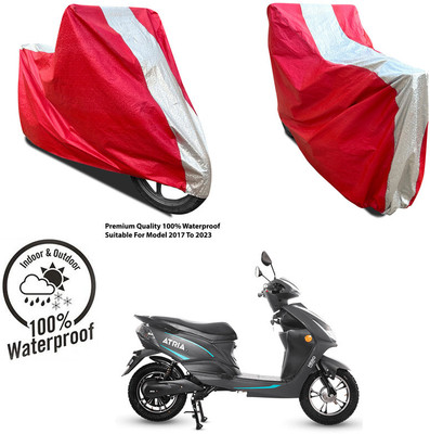 AutoGalaxy Waterproof Two Wheeler Cover for KTM(250 Duke, Silver, Red)