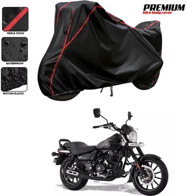 DeepShakshi AUTOMOTIVE Waterproof Two Wheeler Cover for Bajaj(Avenger 160 Street, Black, Red)