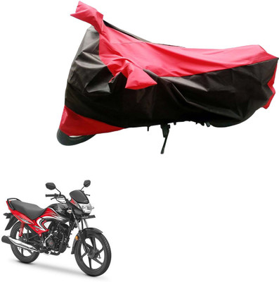 Mdstar Waterproof Two Wheeler Cover for Honda(Dream Yuga, Black, Red)