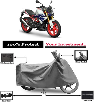 Amexride Two Wheeler Cover for BMW(G 310 R, Grey)