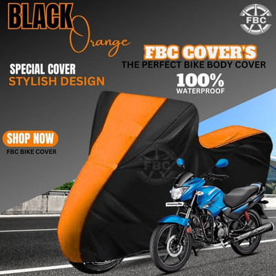 AutoGalaxy Waterproof Two Wheeler Cover for Hero(Glamour, Black)