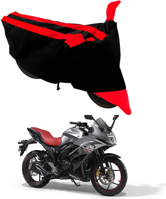 Mdstar Waterproof Two Wheeler Cover for Suzuki(Gixxer Special Edition, Red, Black)