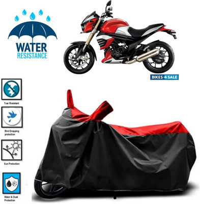JSJINSIL Waterproof Two Wheeler Cover for Mahindra(MOJO XT 300, Red, Black)