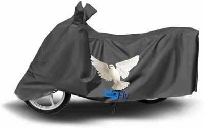 BigFly Two Wheeler Cover for Bajaj(Platina 100 DTS-i, Grey)
