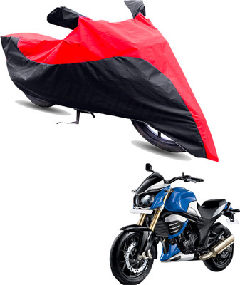 Motodreka Two Wheeler Cover for Mahindra(MOJO XT 300, Red, Black)