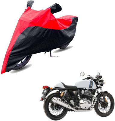 RiderShine Two Wheeler Cover for Royal Enfield(Continental GT, Black, Red)