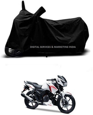 DSAMI Two Wheeler Cover for TVS(Apache RTR 160, Black)