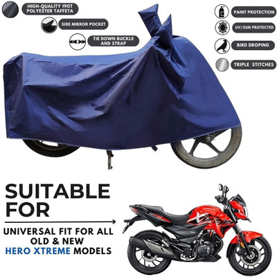 ZAQE Two Wheeler Cover for Hero(Xtreme 200R, Blue)