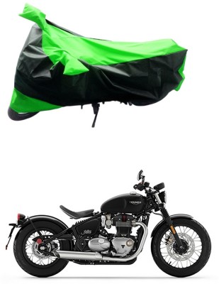 Ascension Two Wheeler Cover for Triumph(Bonneville Bobber, Green, Black)