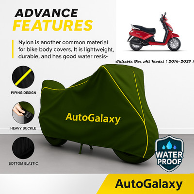 AutoGalaxy Waterproof Two Wheeler Cover for Mahindra(Gusto 125 BS6, Green)