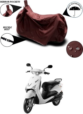 Furious3D Waterproof Two Wheeler Cover for Indus(Yo Xplor, Maroon)