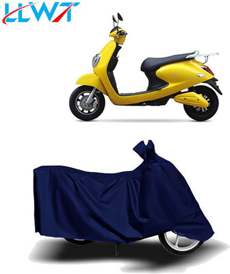 KPIND Waterproof Two Wheeler Cover for Techo Electra(Emerge, Blue)