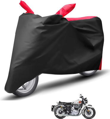 Caronix Waterproof Two Wheeler Cover for Royal Enfield(Interceptor 650, Red)