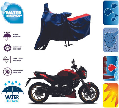 RTS COLLECTIONS Waterproof Two Wheeler Cover for Bajaj(Dominar 400, Red, Blue)