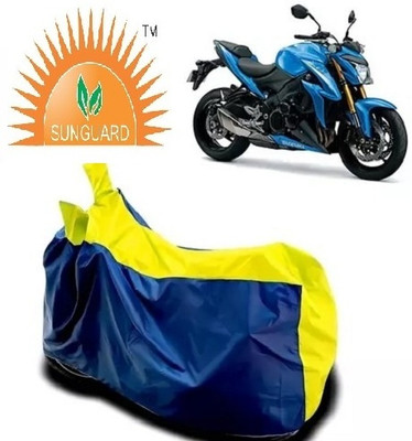 Sunguard Waterproof Two Wheeler Cover for Suzuki(GSX S1000, Yellow, Blue)