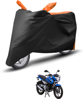 Caronix Waterproof Two Wheeler Cover for Bajaj(XCD 125cc, Orange)