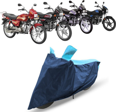 AutoGalaxy Waterproof Two Wheeler Cover for Hero(Splendor Plus, Blue, Blue)