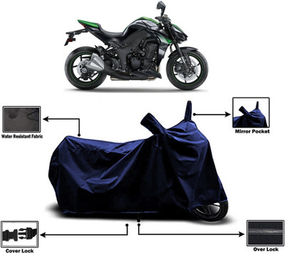 Amexride Two Wheeler Cover for Kawasaki(Z1000 BS6, Blue)