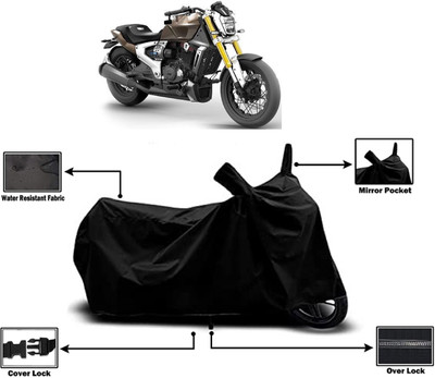 Amexride Two Wheeler Cover for TVS(Zeppelin, Black)