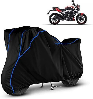 DeepShakshi AUTOMOTIVE Waterproof Two Wheeler Cover for Bajaj(Dominar 250, Black, Blue)