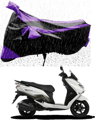 MWBB Waterproof Two Wheeler Cover for Suzuki(Burgman Street 125, Black)