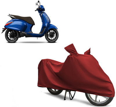 EGAL Two Wheeler Cover for Bajaj(BS6, Maroon)